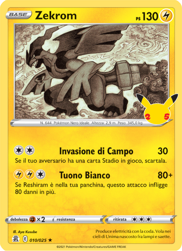 Zekrom 010/25 — Gran Festa (Italian Pokémon TCG card)
