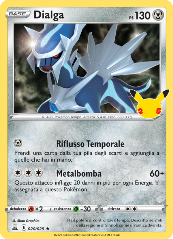 Dialga 020/25 — Gran Festa (Italian Pokémon TCG card)