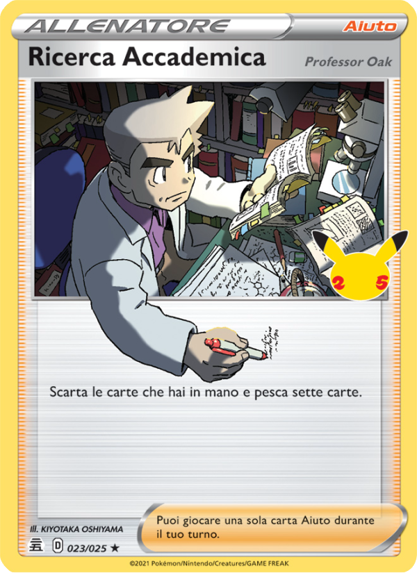 Ricerca Accademica (Professor Oak) 023/25 — Gran Festa (Italian Pokémon TCG card)