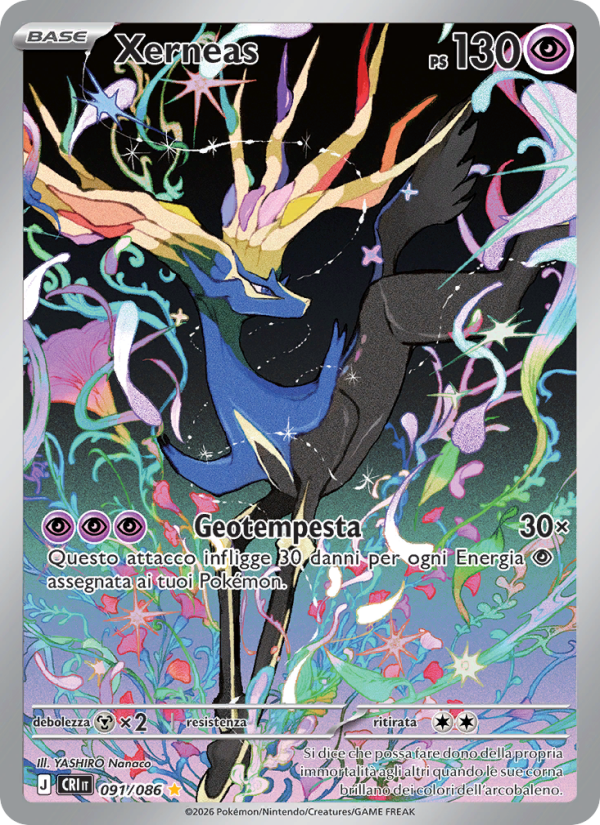 Xerneas 091 — Caos Nascente (Italian Pokémon TCG card)
