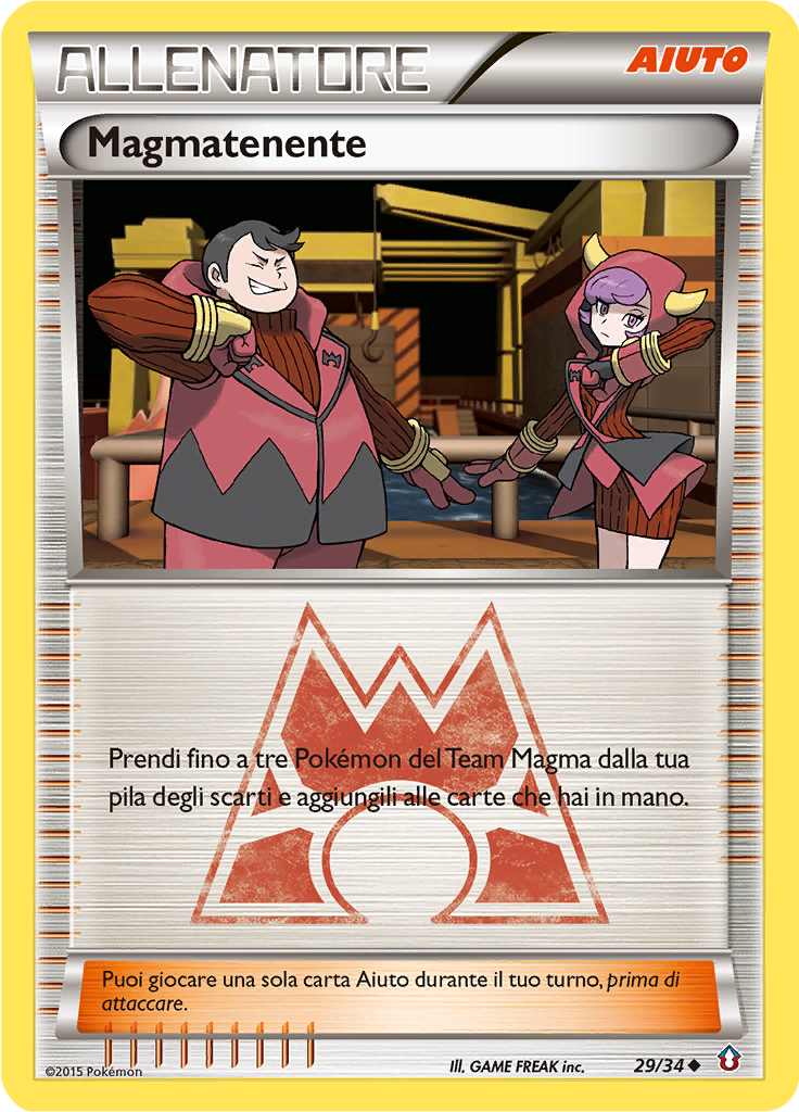 Magmatenente 29/34 — Double Crisis (Italian Pokémon TCG card)