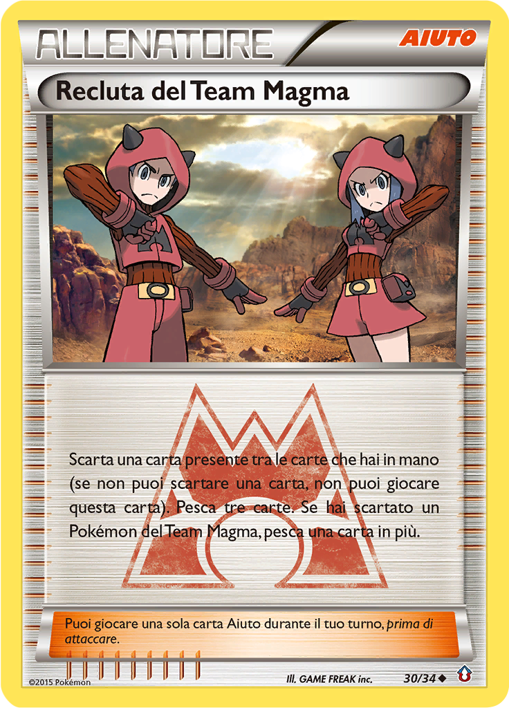Recluta del Team Magma 30/34 — Double Crisis (Italian Pokémon TCG card)