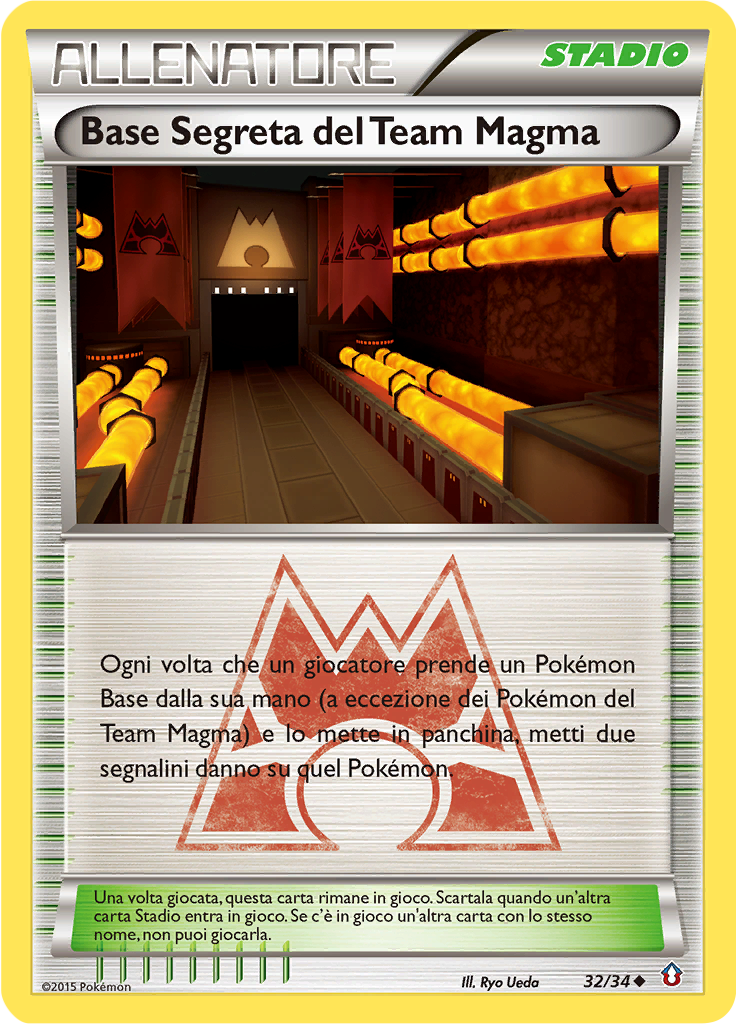 Base Segreta del Team Magma 32/34 — Double Crisis (Italian Pokémon TCG card)