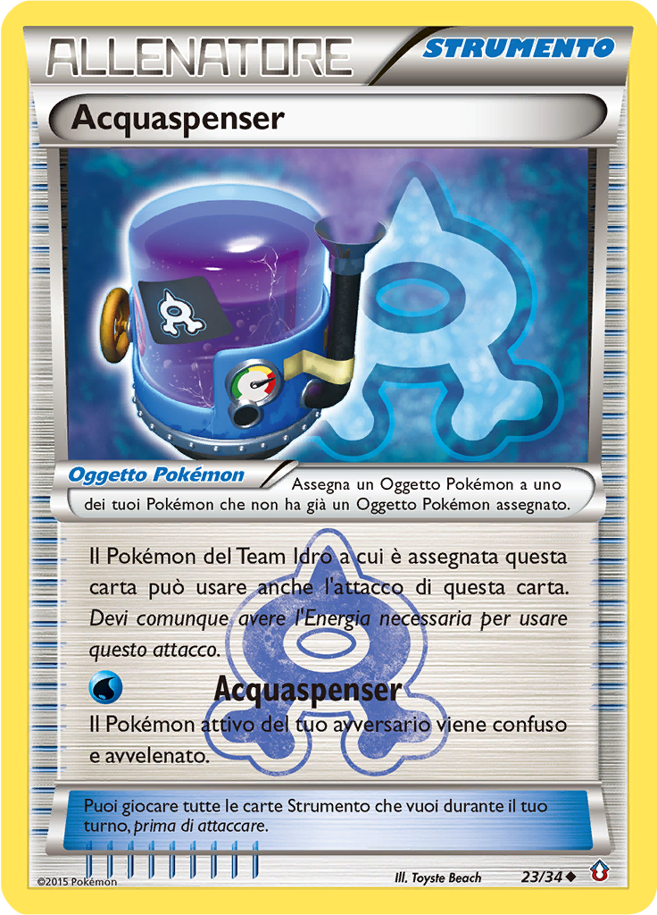 Acquaspenser 23/34 — Double Crisis (Italian Pokémon TCG card)