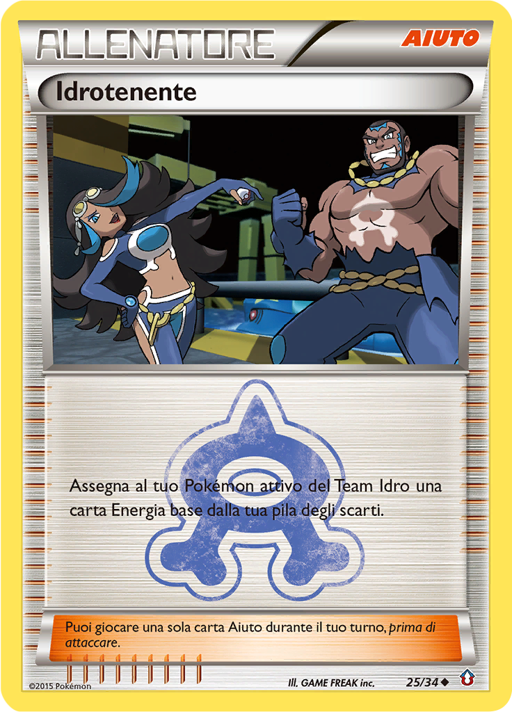 Idrotenente 25/34 — Double Crisis (Italian Pokémon TCG card)
