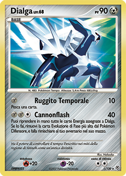 Dialga 001/130 — Diamante & Perla (Italian Pokémon TCG card)
