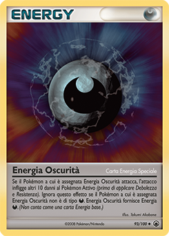Darkness Energy 093/100 — Alba Suprema (Italian Pokémon TCG card)