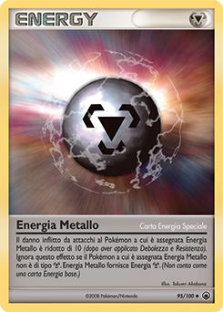 Metal Energy 095/100 — Alba Suprema (Italian Pokémon TCG card)