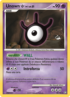 Unown W Pokémon TCG cards