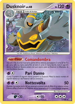 Dusknoir 001/106 — Fronte Di Tempesta (Italian Pokémon TCG card)