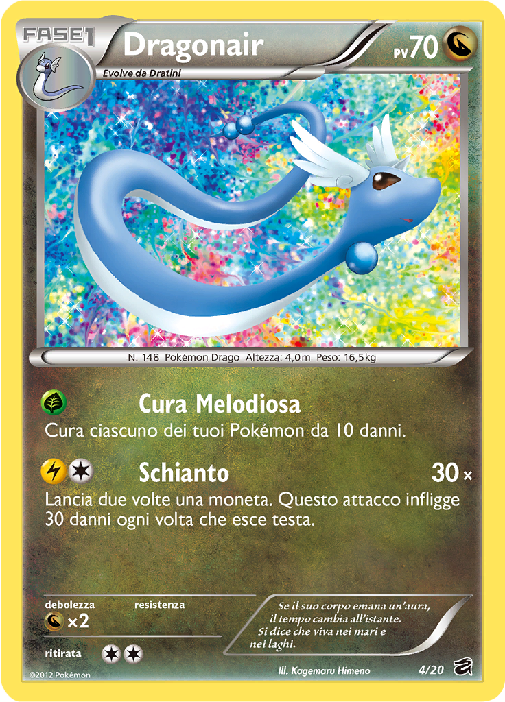 Dragonair 04/21 — Tesoro dei Draghi (Italian Pokémon TCG card)