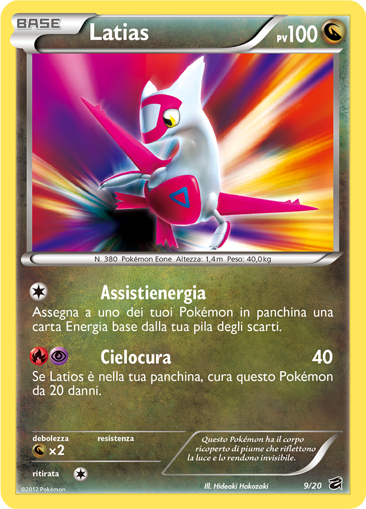Latias 09/21 — Tesoro dei Draghi (Italian Pokémon TCG card)