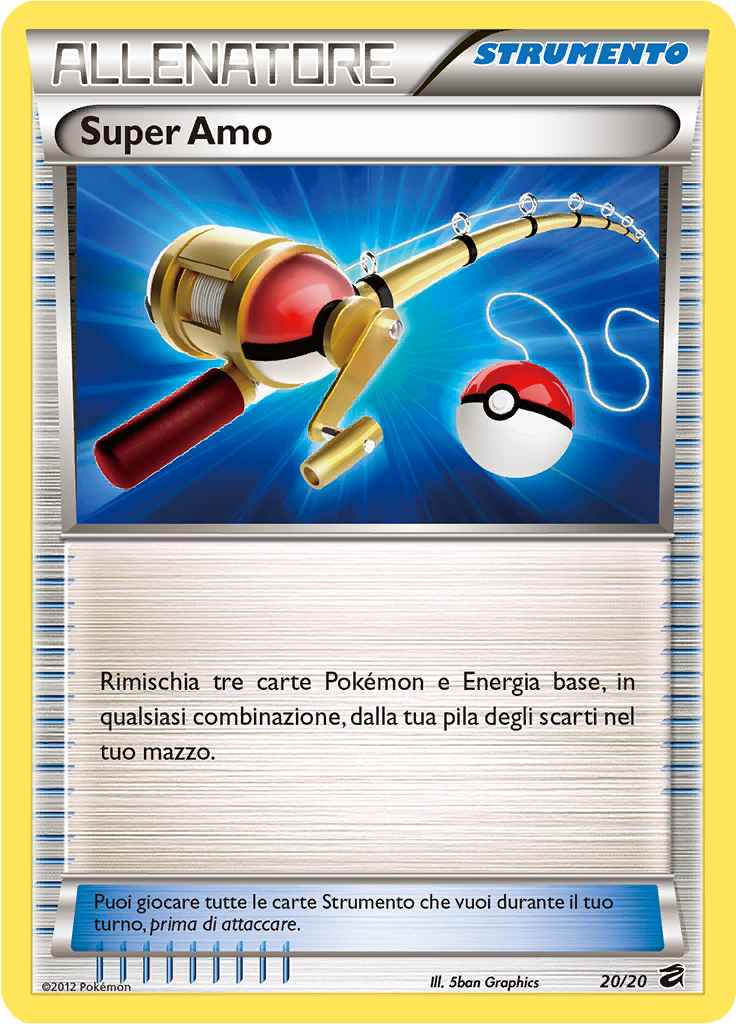 Canna da pesca super 20/21 — Tesoro dei Draghi (Italian Pokémon TCG card)