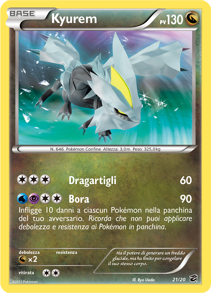 Kyurem 21/21 — Tesoro dei Draghi (Italian Pokémon TCG card)