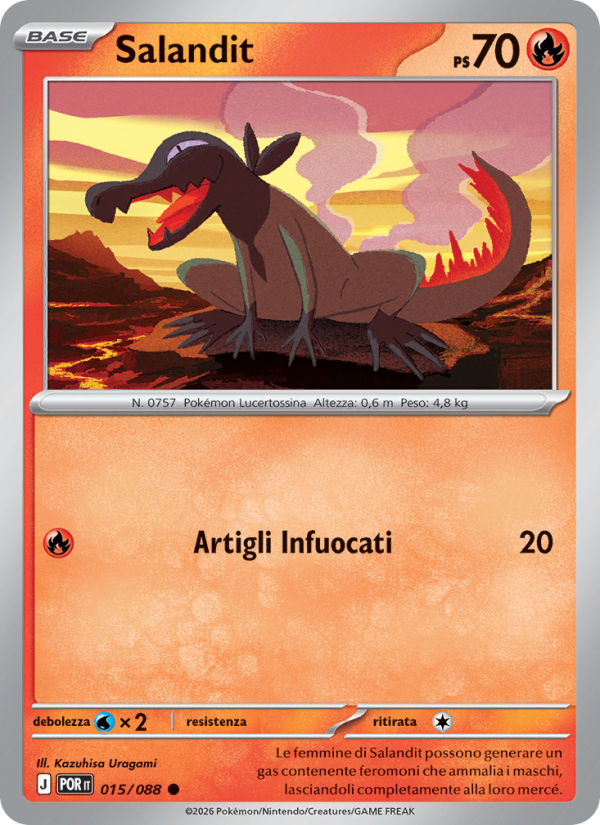Salandit 015 — Equilibrio Perfetto (Italian Pokémon TCG card)