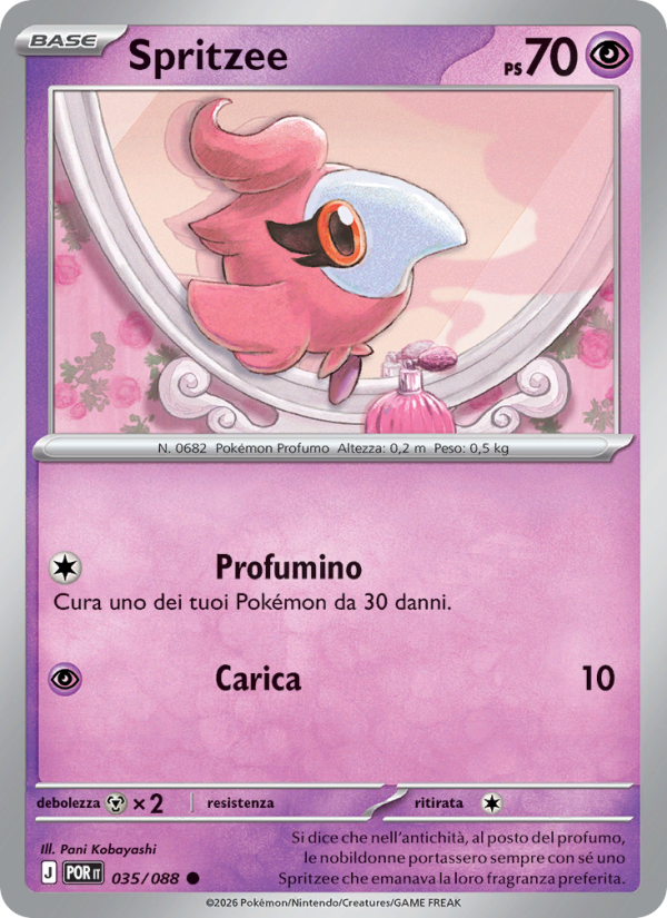 Spritzee 035 — Equilibrio Perfetto (Italian Pokémon TCG card)