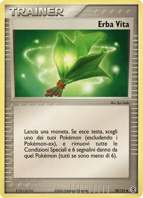 Erba Vita 093 — EX RossoFuoco e VerdeFoglia (Italian Pokémon TCG card)