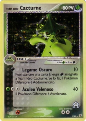 Team Idro Cacturne 001 — EX Team Magma vs Team Idro (Italian Pokémon TCG card)