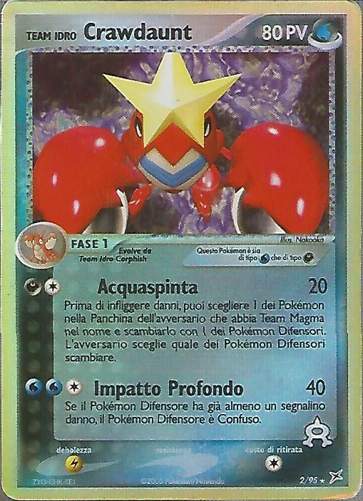 Team Idro Crawdaunt Pokémon TCG cards