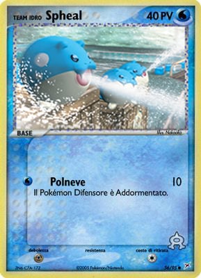 Team Idro Spheal Pokémon TCG cards