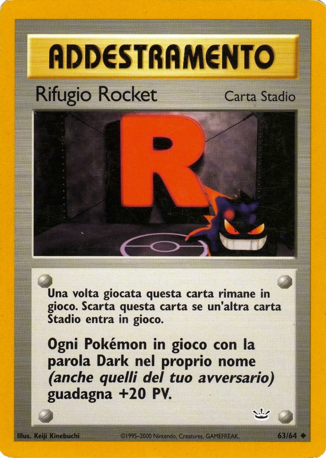 Rifugio Rocket 087 — EX Team Rocket Returns (Italian Pokémon TCG card)
