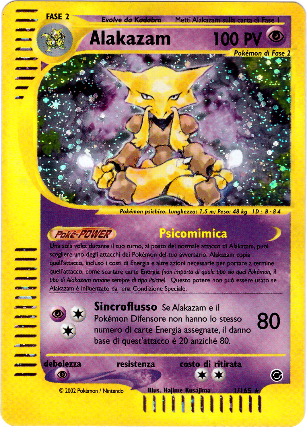Alakazam 001 — Expedition Set Base (Italian Pokémon TCG card)