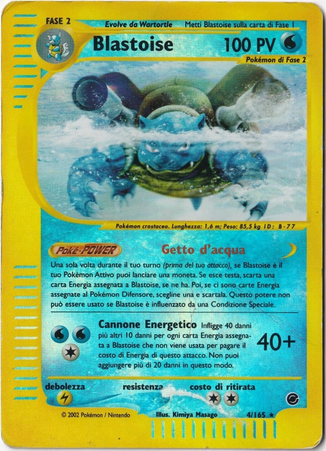 Blastoise 004 — Expedition Set Base (Italian Pokémon TCG card)