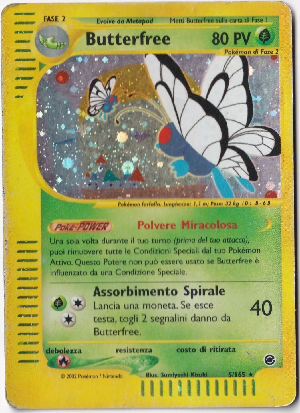 Butterfree 005 — Expedition Set Base (Italian Pokémon TCG card)
