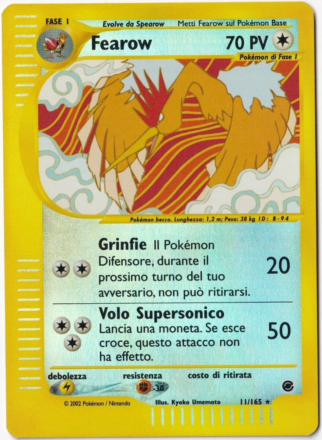 Fearow 011 — Expedition Set Base (Italian Pokémon TCG card)