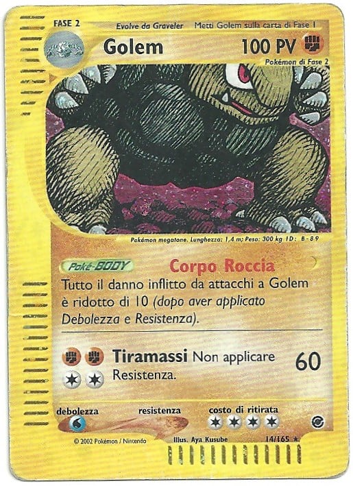 Golem 014 — Expedition Set Base (Italian Pokémon TCG card)