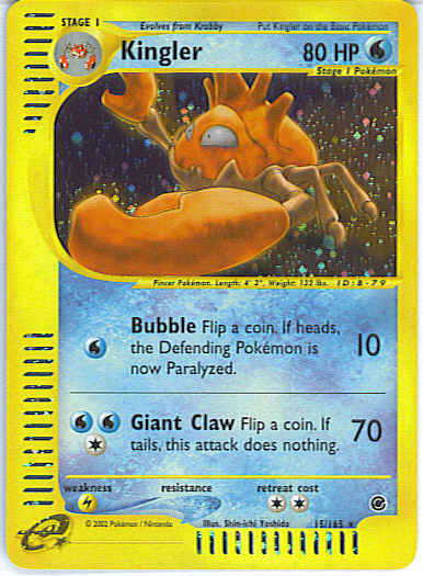 Kingler 015 — Expedition Set Base (Italian Pokémon TCG card)