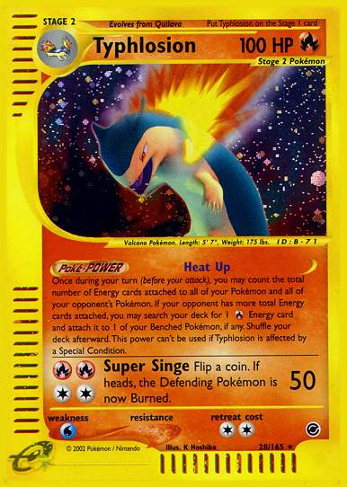 Typhlosion 028 — Expedition Set Base (Italian Pokémon TCG card)