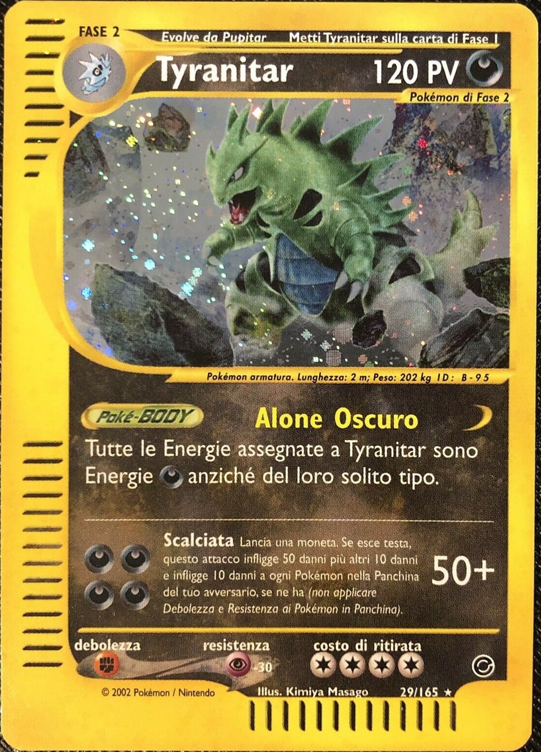 Tyranitar 029 — Expedition Set Base (Italian Pokémon TCG card)