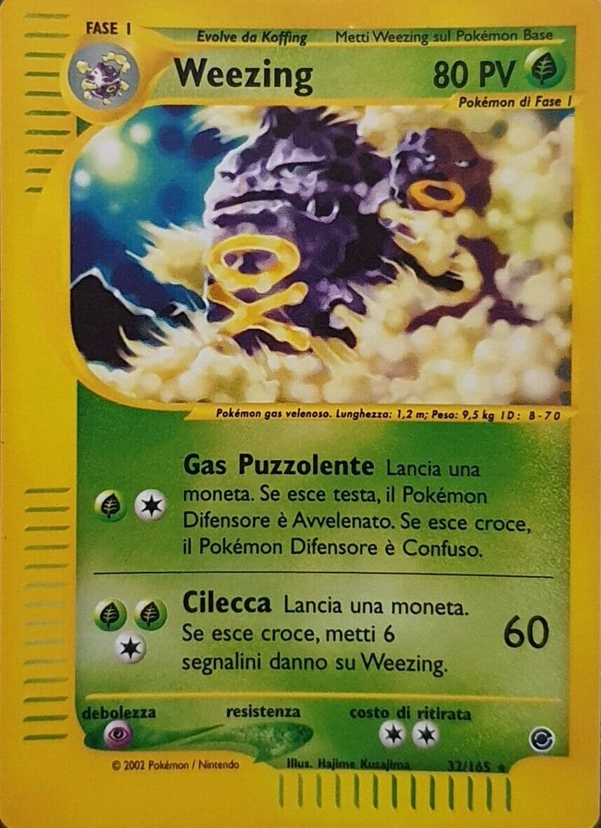 Weezing 032 — Expedition Set Base (Italian Pokémon TCG card)