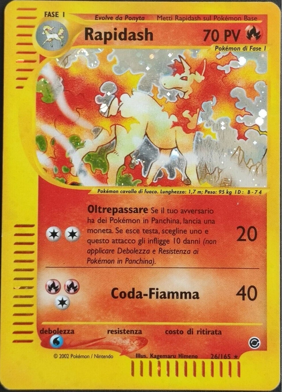 Rapidash 062 — Expedition Set Base (Italian Pokémon TCG card)