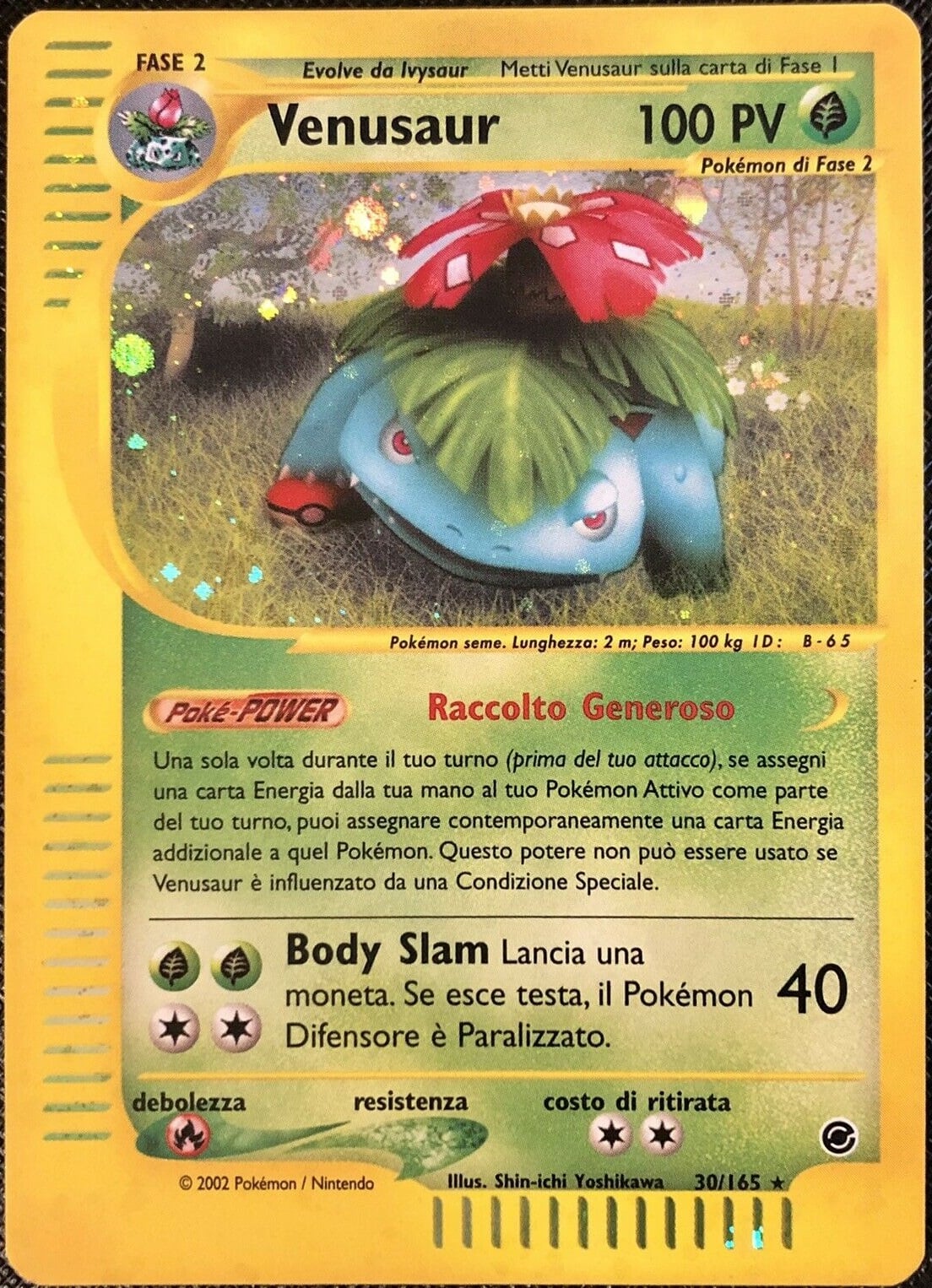 Venusaur 068 — Expedition Set Base (Italian Pokémon TCG card)