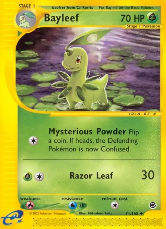 Bayleef 071 — Expedition Set Base (Italian Pokémon TCG card)