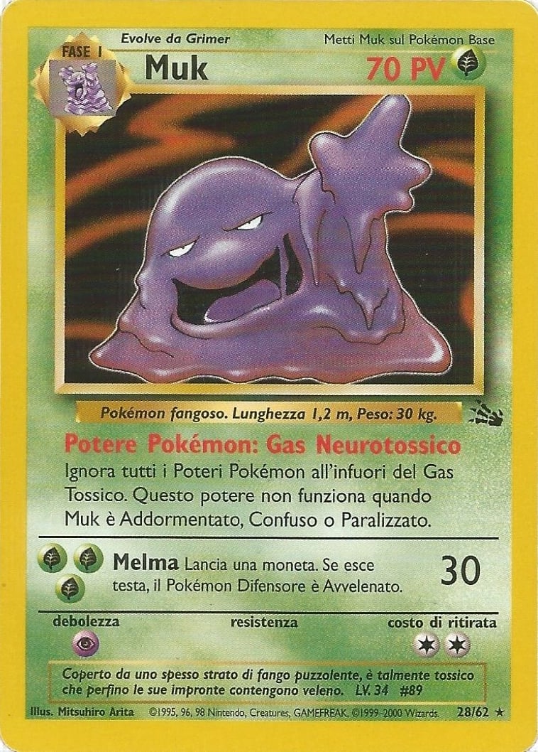 Muk 013 — Fossil (Italian Pokémon TCG card)