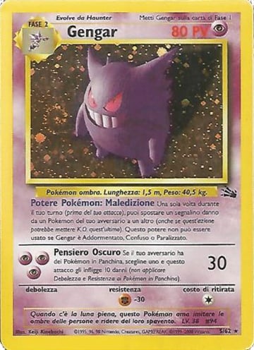 Gengar 020 — Fossil (Italian Pokémon TCG card)