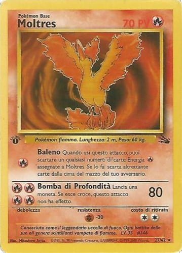 Moltres 027 — Fossil (Italian Pokémon TCG card)