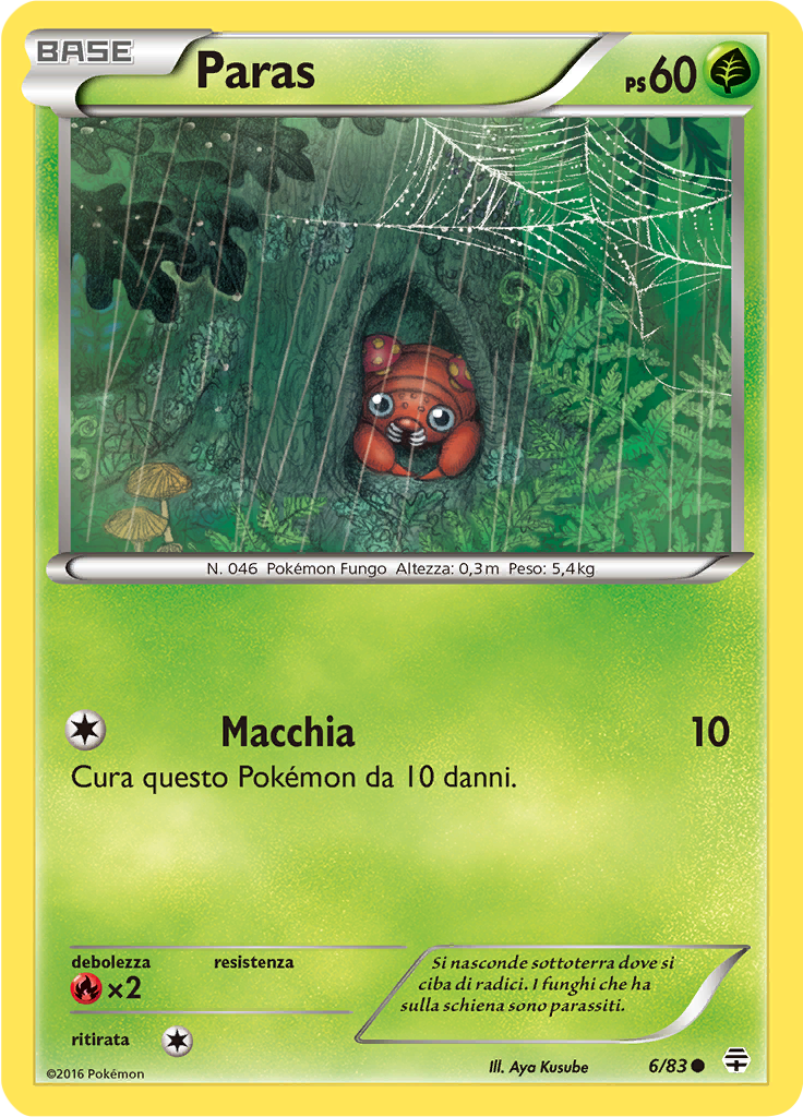 Paras 6/83 — Generazioni (Italian Pokémon TCG card)