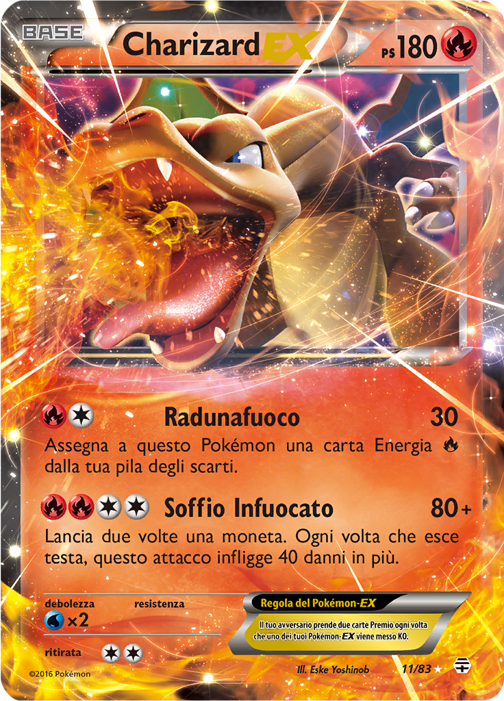 Charizard EX 11/83 — Generazioni (Italian Pokémon TCG card)