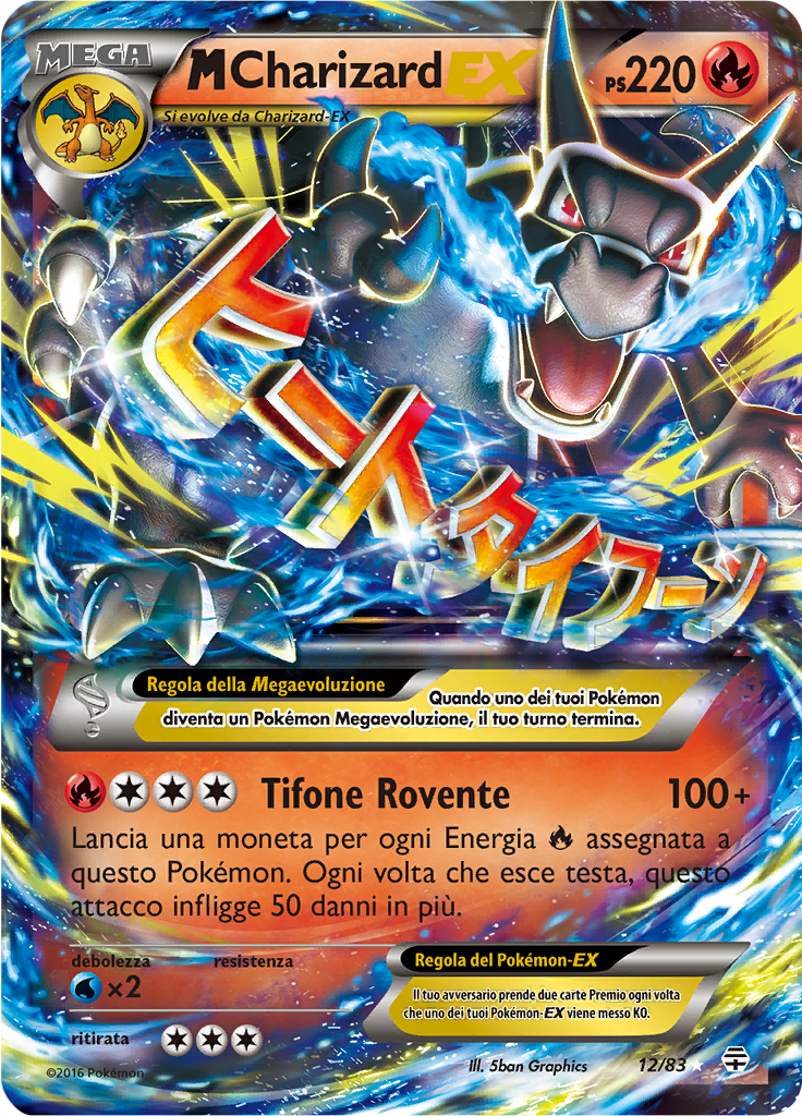 MCharizard EX 12/83 — Generazioni (Italian Pokémon TCG card)