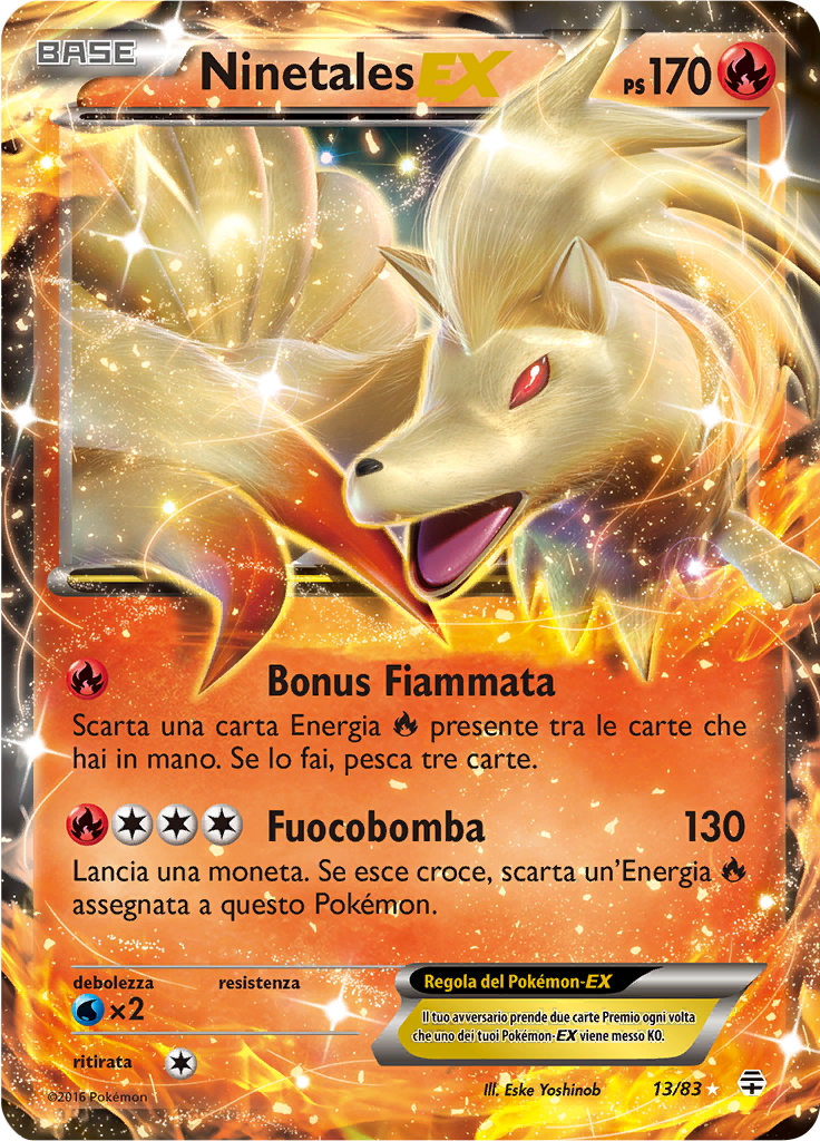 Ninetales EX 13/83 — Generazioni (Italian Pokémon TCG card)