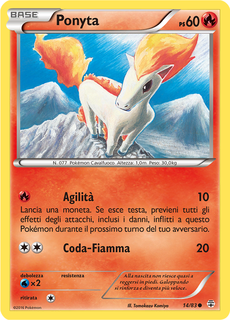 Ponyta 14/83 — Generazioni (Italian Pokémon TCG card)