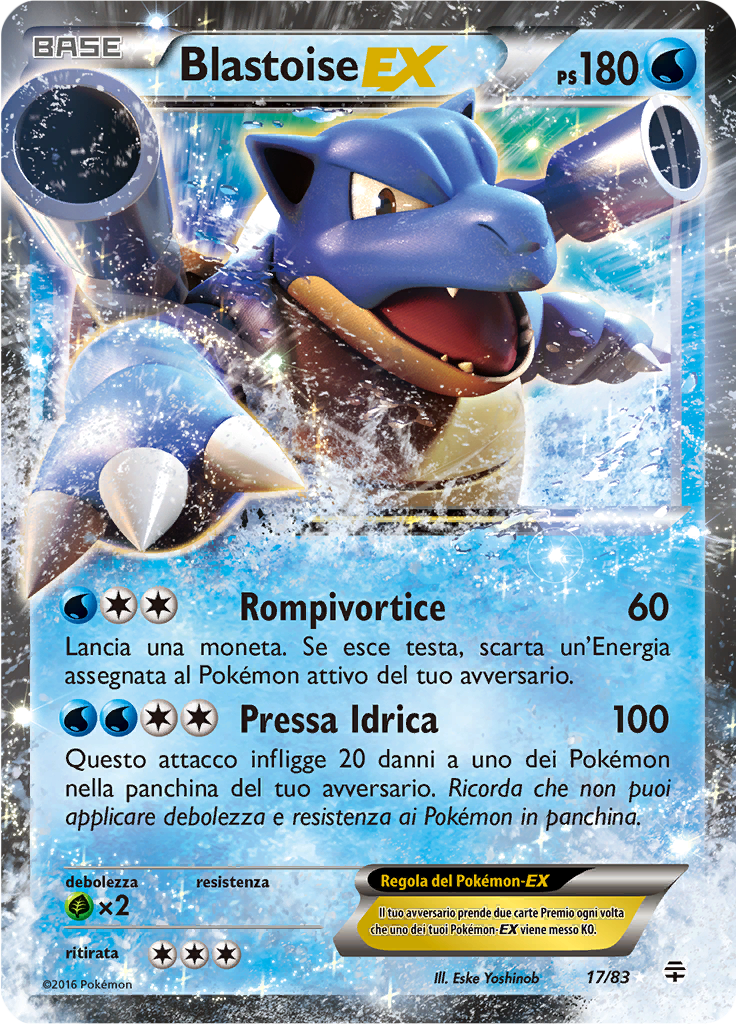 Blastoise EX 17/83 — Generazioni (Italian Pokémon TCG card)