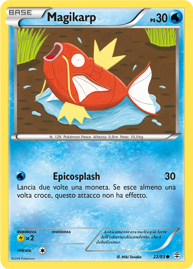 Magikarp 22/83 — Generazioni (Italian Pokémon TCG card)