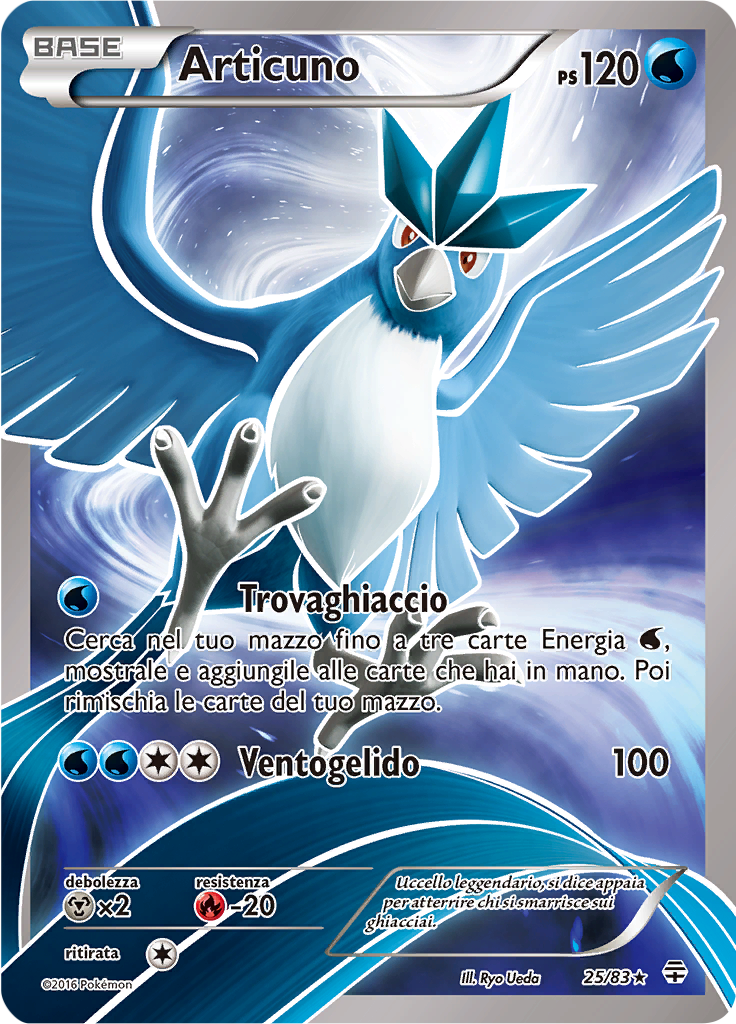 Articuno 25/83 — Generazioni (Italian Pokémon TCG card)