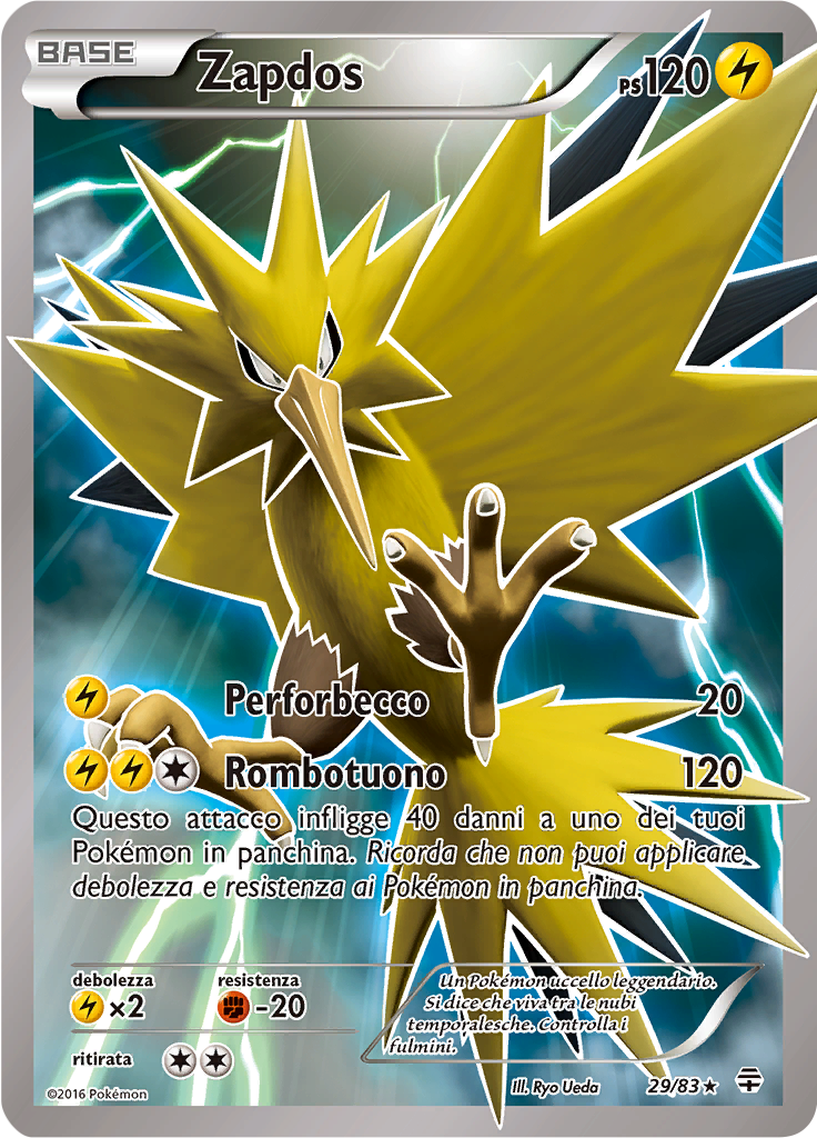 Zapdos 29/83 — Generazioni (Italian Pokémon TCG card)