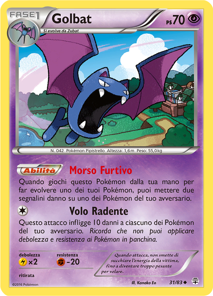 Golbat 31/83 — Generazioni (Italian Pokémon TCG card)